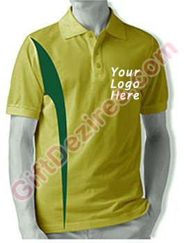 Designer Lime Green and Regular Green Color T Shirts With Logo